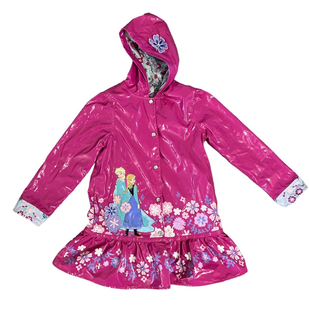 Girls Pink Disney Frozen Raincoat size 7/8